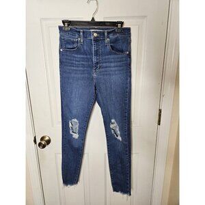 Levi's Women's Mile High Super Skinny Jeans Medium Wash Size 30x26 Cut Offs